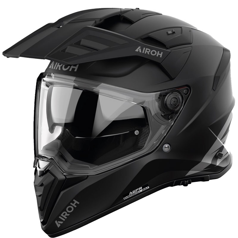 Enduro-Motorradhelm Airoh Bandit Color mattschwarz
