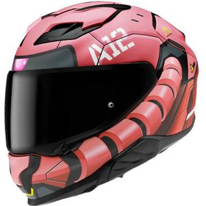 Integral-Motorradhelm HJC F71 Zaku Bandai Namco MC1SF rot