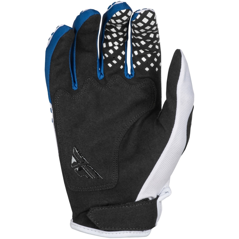 Motocrosshandschuhe FLY Racing Kinetic Center weiß-blau
