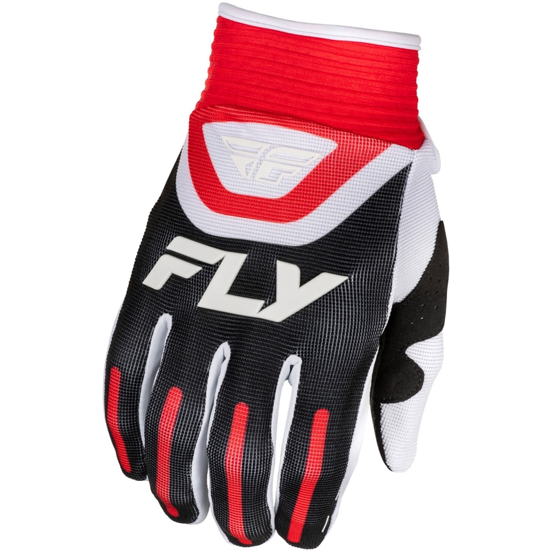 Kinder Motocrosshandschuhe FLY Racing F-16 schwarz-rot-weiß