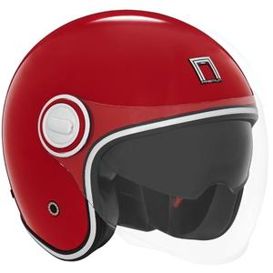 Offener Motorradhelm NOX PREMIUM Heritage rot