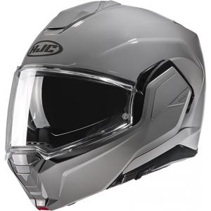 HJC i100 Solid Motorrad Klapphelm hellgrau