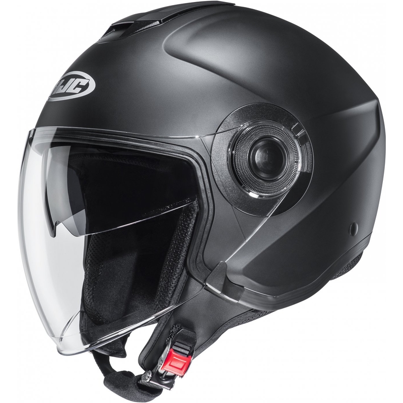 Offener Motorradhelm HJC i40N Solid halbmatt schwarz