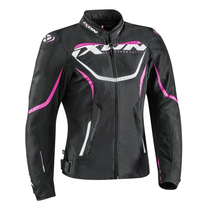 Damen Motorradjacke IXON Sprinter schwarz und rosa Ausverkauf