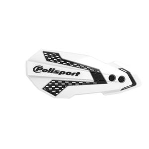Handguard POLISPORT MX FLOW 8308200007 with mounting system white/black