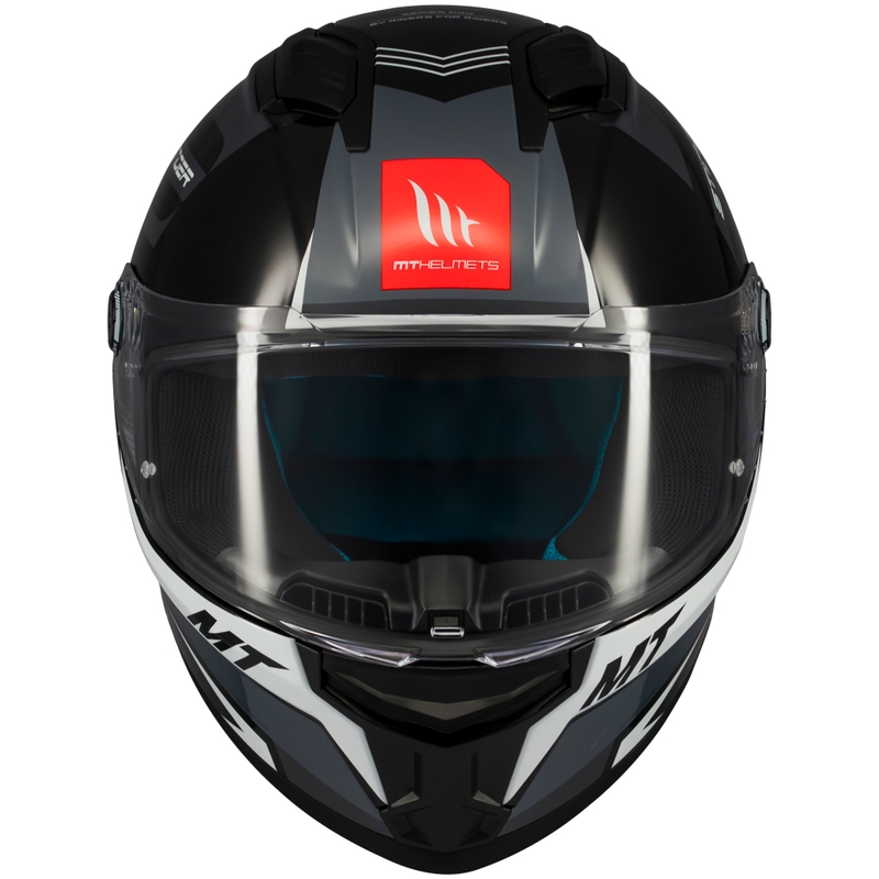 Integrierter Motorradhelm MT Stinger 2 Tron schwarz-grau