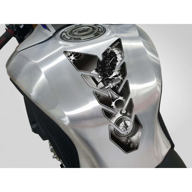 Tankaufkleber Print Black Edition - Tachometer