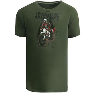 T-Shirt Motozem Adventure grün