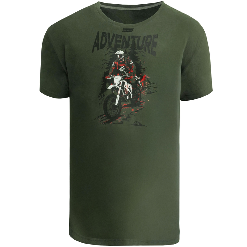 T-Shirt Motozem Adventure grün