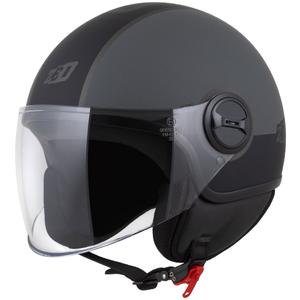 Jethelm ZED C35 grau-schwarz matt