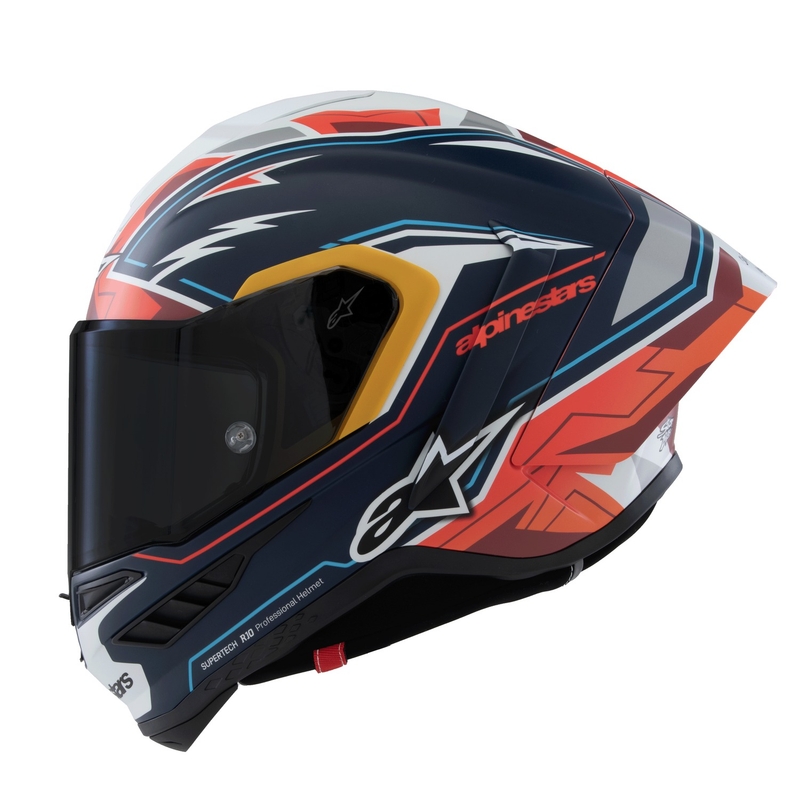 Alpinestars Supertech R-10 Limited Edition Pedro Acosta Integralhelm Matt Blau-Rot-Weiß