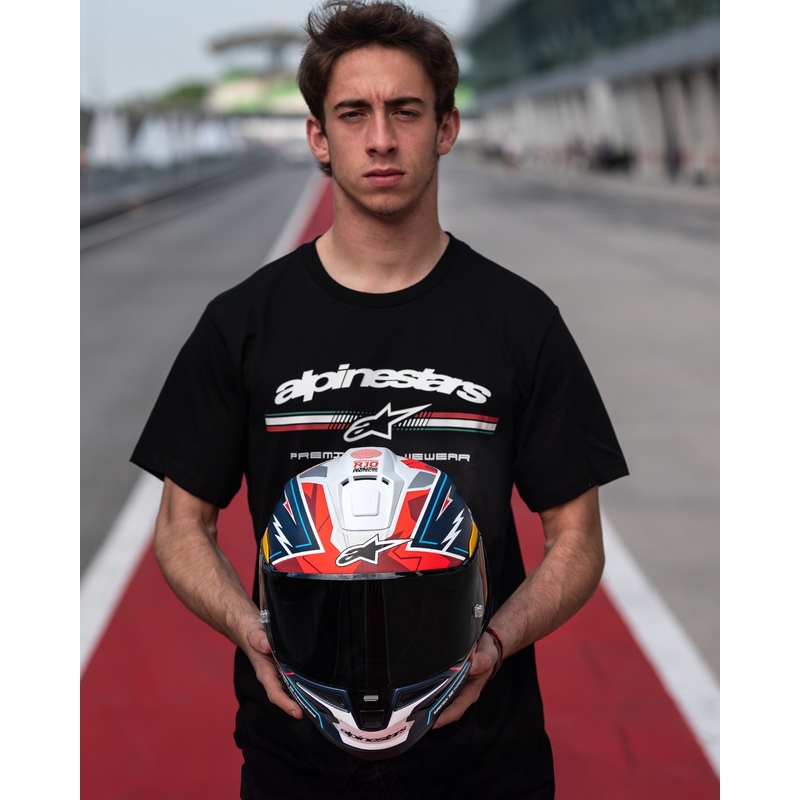 Alpinestars Supertech R-10 Limited Edition Pedro Acosta Integralhelm Matt Blau-Rot-Weiß