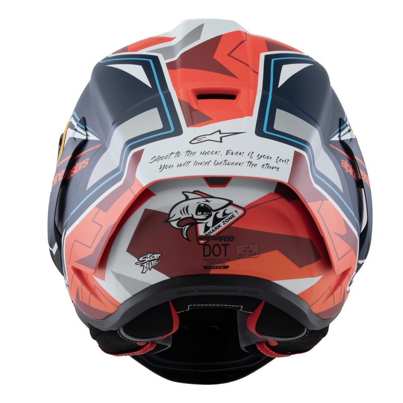 Alpinestars Supertech R-10 Limited Edition Pedro Acosta Integralhelm Matt Blau-Rot-Weiß