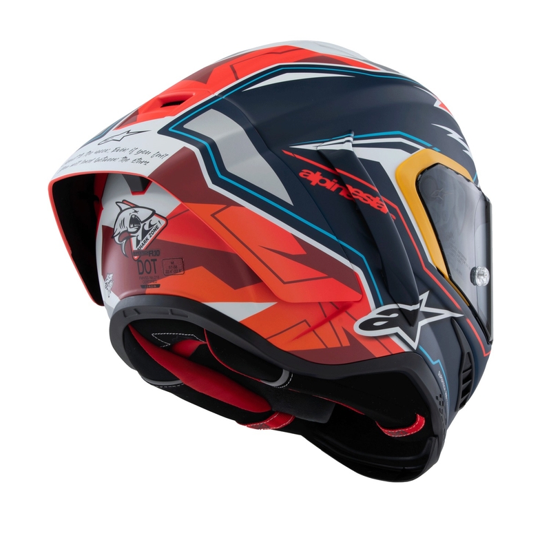 Alpinestars Supertech R-10 Limited Edition Pedro Acosta Integralhelm Matt Blau-Rot-Weiß