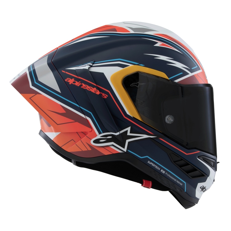 Alpinestars Supertech R-10 Limited Edition Pedro Acosta Integralhelm Matt Blau-Rot-Weiß