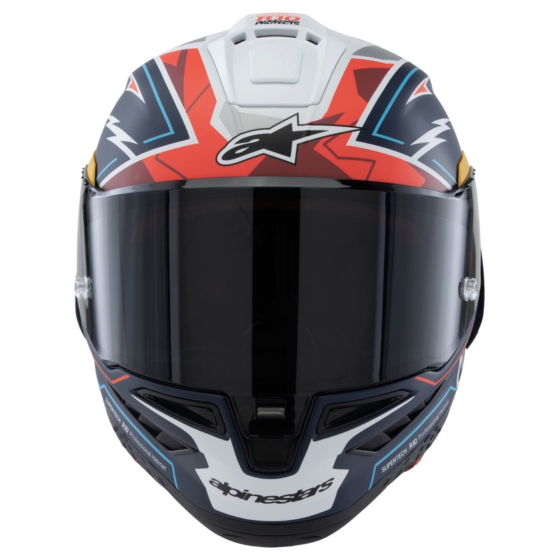 Alpinestars Supertech R-10 Limited Edition Pedro Acosta Integralhelm Matt Blau-Rot-Weiß