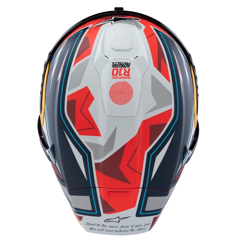 Alpinestars Supertech R-10 Limited Edition Pedro Acosta Integralhelm Matt Blau-Rot-Weiß