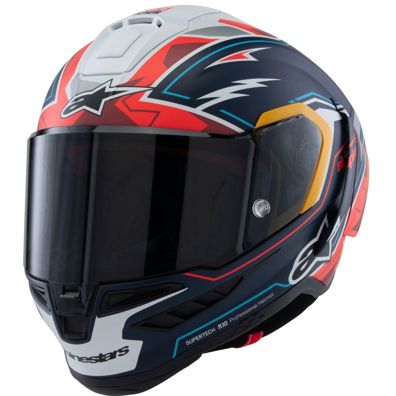 Alpinestars Supertech R-10 Limited Edition Pedro Acosta Integralhelm Matt Blau-Rot-Weiß