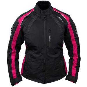 Damen Motorradjacke Roleff Venedig schwarz-pink
