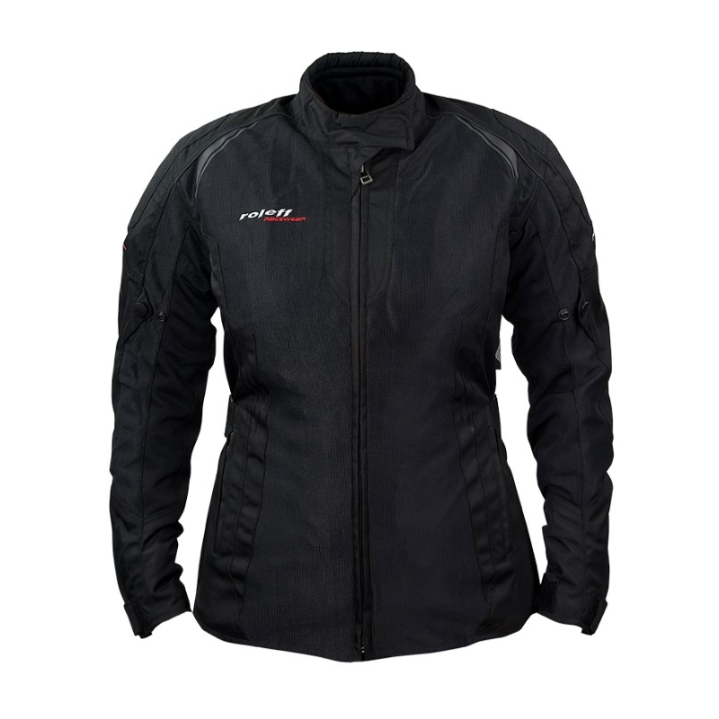 Damen Motorradjacke Roleff Mesh schwarz