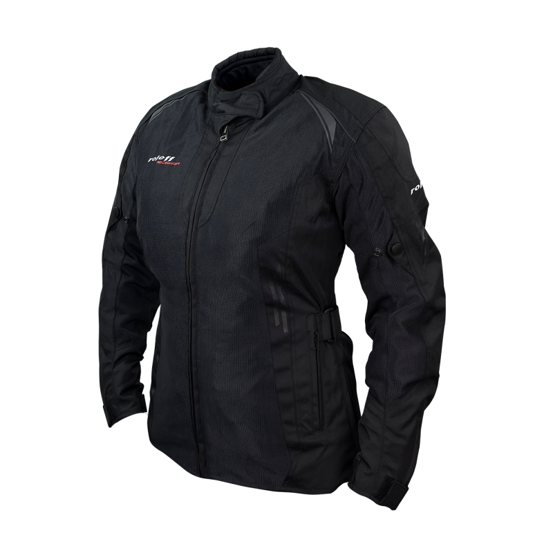 Damen Motorradjacke Roleff Mesh schwarz