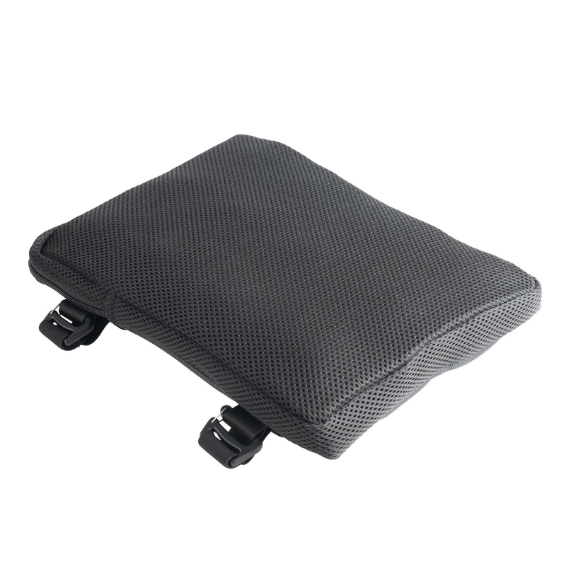 Oxford Air Seat Soziussitz und schwarzes aufblasbares Enduro-Pad über dem Beifahrersitz