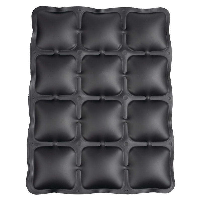 Oxford Air Seat Soziussitz und schwarzes aufblasbares Enduro-Pad über dem Beifahrersitz