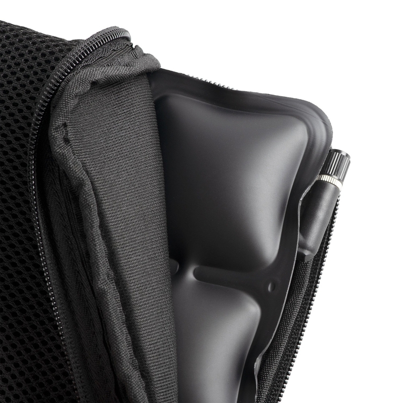 Oxford Air Seat Soziussitz und schwarzes aufblasbares Enduro-Pad über dem Beifahrersitz