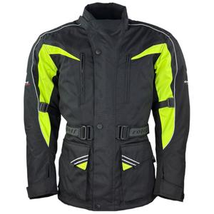 Motorradjacke Roleff Kodra schwarz-fluogelb