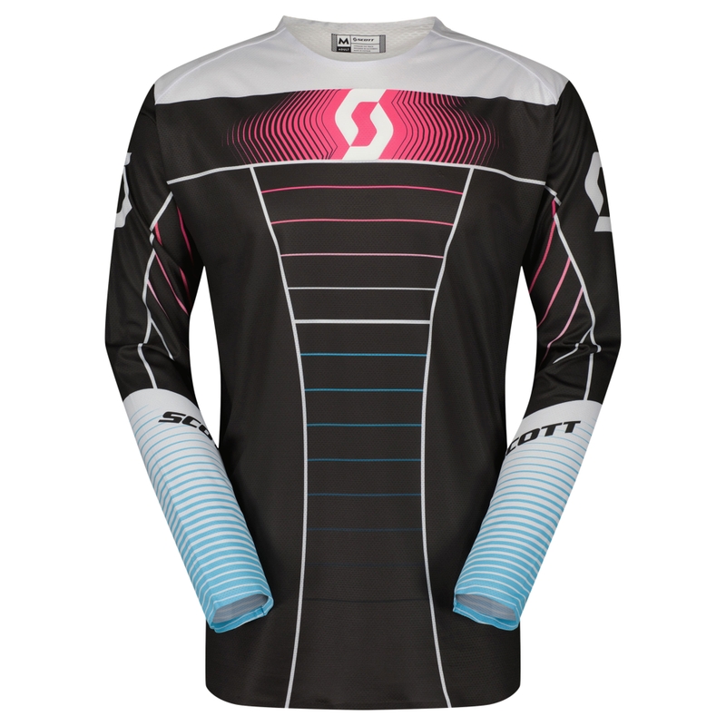 SCOTT Podium PRO Motocrosstrikot blau-pink
