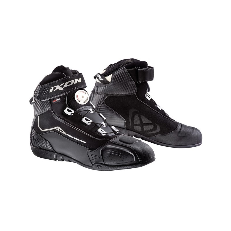 Motorradstiefel IXON Soldier EVO schwarz und weiß
