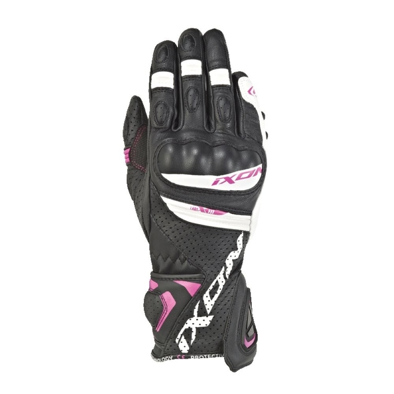 Damen Handschuhe IXON RS Tempo AIR schwarz-weiß-rosa Ausverkauf
