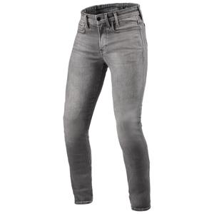 Revit Piston 3 Skinny Long Motorradjeans verwaschenes Grau