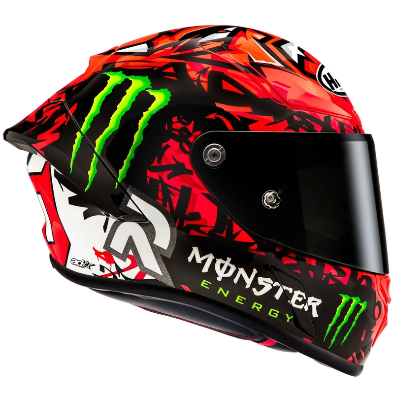 Integralhelm Motorrad HJC RPHA 1 Quartararo Replica II MC1 rot-schwarz-weiß-grün