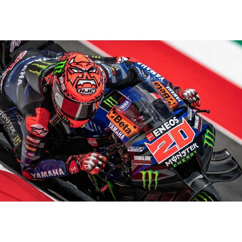 Integralhelm Motorrad HJC RPHA 1 Quartararo Replica II MC1 rot-schwarz-weiß-grün