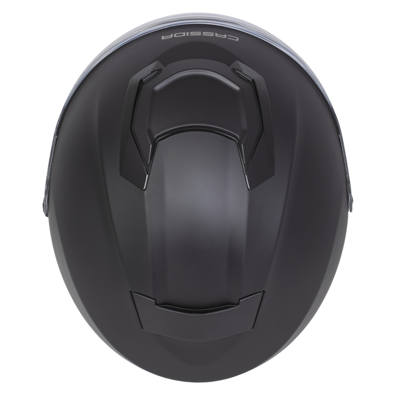 Cassida Jet Tech 2.0 Solid Motorradhelm mit offenem Gesicht Mattschwarz-Grau
