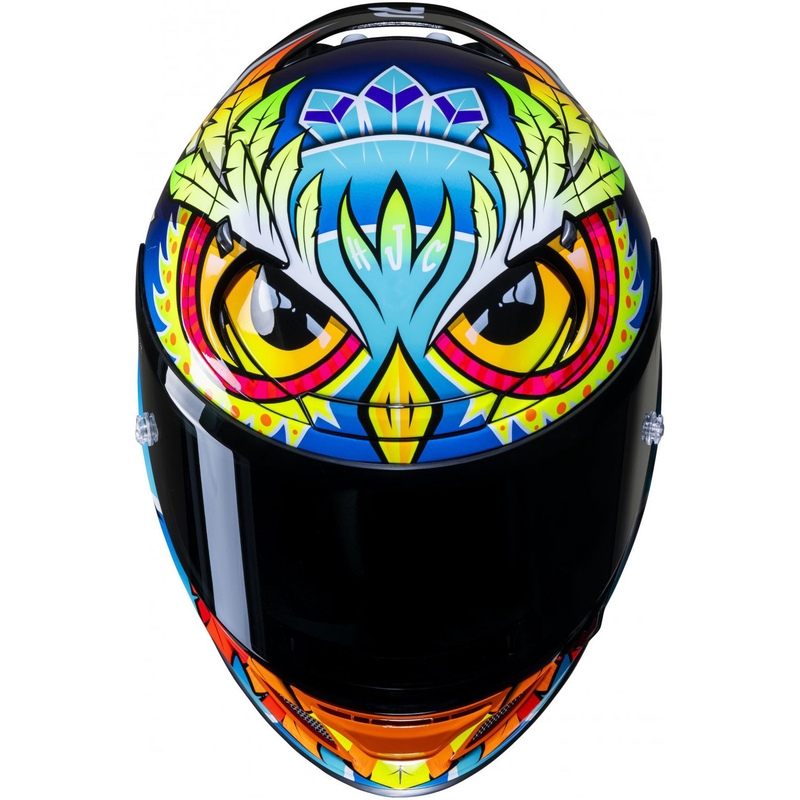 Integralhelm Motorrad HJC RPHA 12 Spasso MC3H blau-gelb-rot