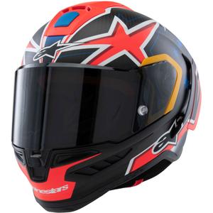 Alpinestars Supertech R10 Limited Edition Jack Miller Integralhelm Matt Carbon Rot-Blau-Gelb-Weiß