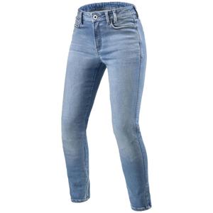 Revit Shelby 3 Skinny Short Damen Motorradjeans Hellblau