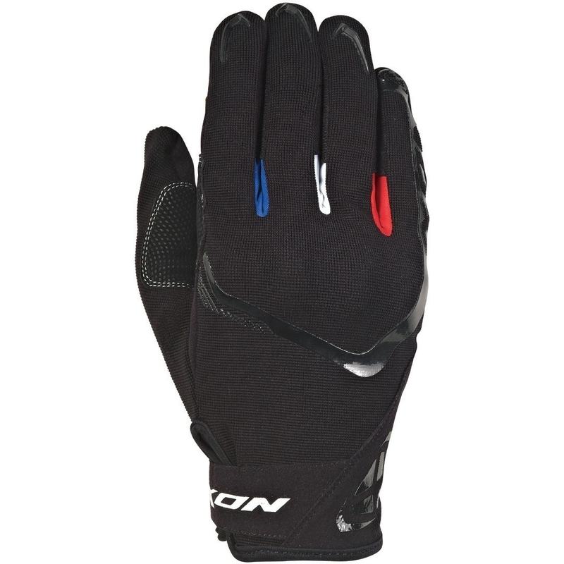 Herren Handschuhe IXON RS Lift 2.0 schwarz-blau-weiß-rot