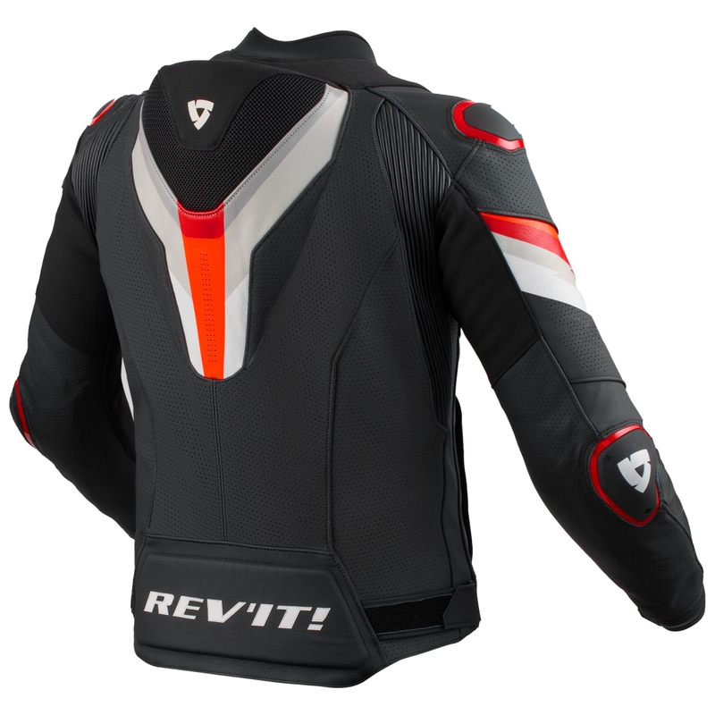 Revit Quantum 3 Pro Motorradjacke schwarz-rot