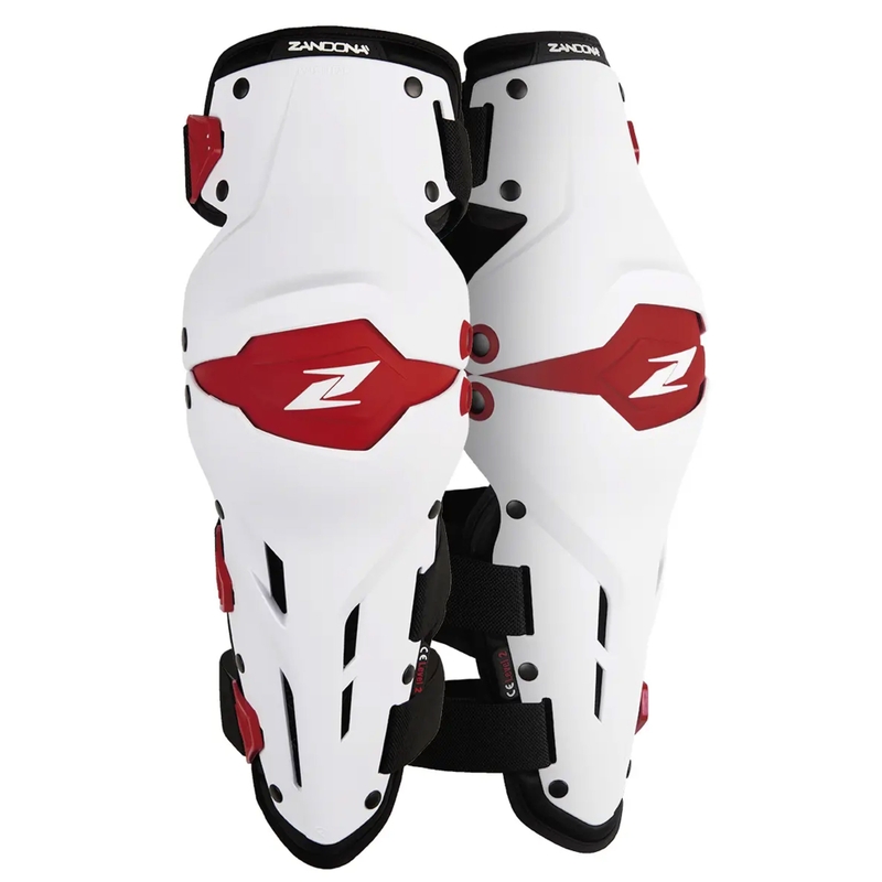 Motorrad-Knieschützer Zandona X-Treme Kneeguard weiß-rot