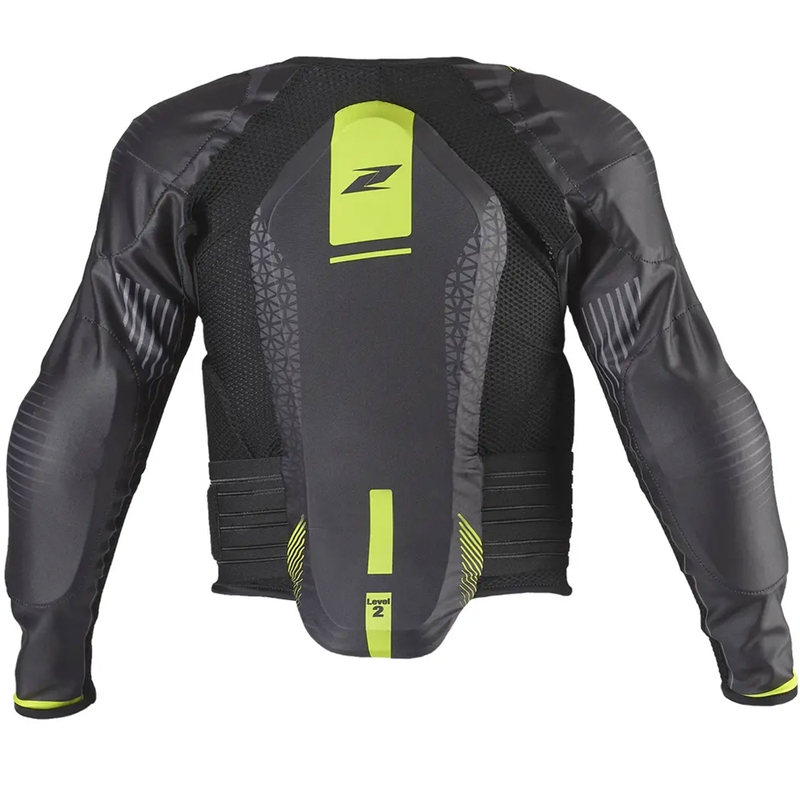 Kinder Sicherheitsweste Zandona Netcube Jacket X7 schwarz-fluo gelb 121 - 135 cm