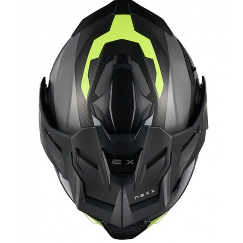 Klapphelm für Motorrad Nexx X.Lifecountry Terra matt grau-fluo gelb