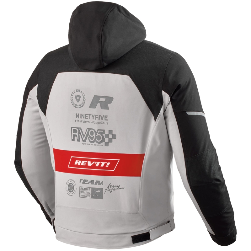 Revit Haste H2O Motorradjacke schwarz-rot