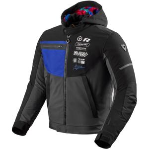 Motorradjacke Revit Haste H2O schwarz-blau