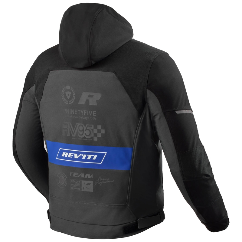 Revit Haste H2O Motorradjacke schwarz-blau