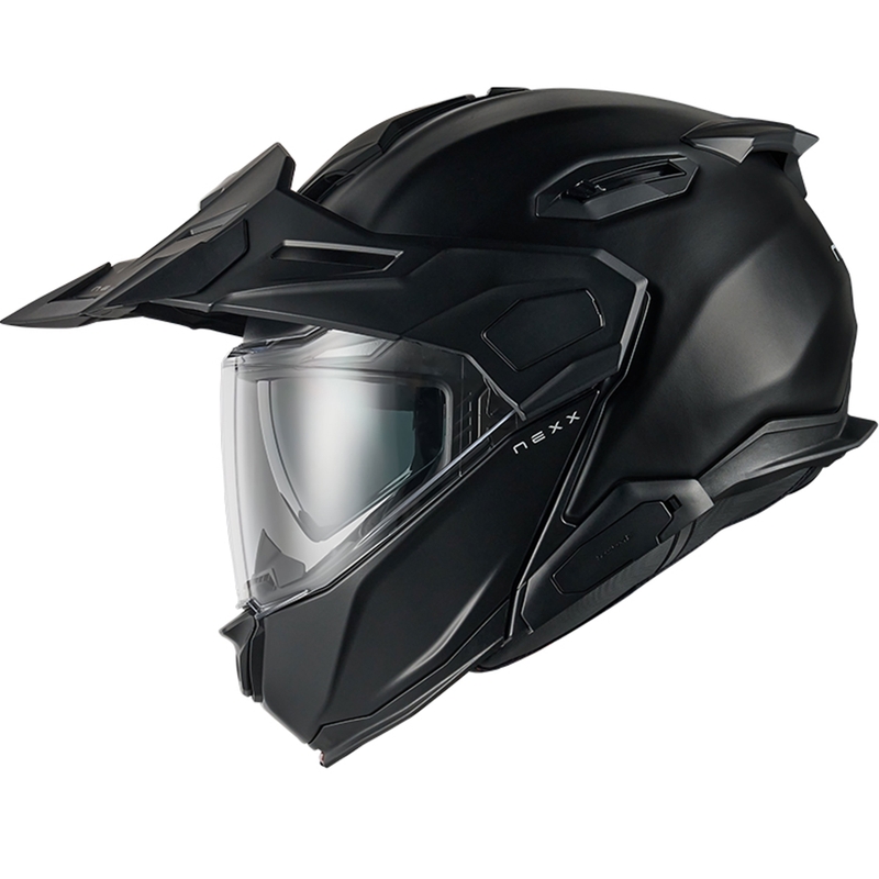 Klapphelm für Motorrad Nexx X.Lifecountry Plain mattschwarz