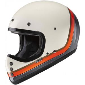 HJC V60 Scoby MC7 Integralhelm Motorrad beige-schwarz-orange-grau