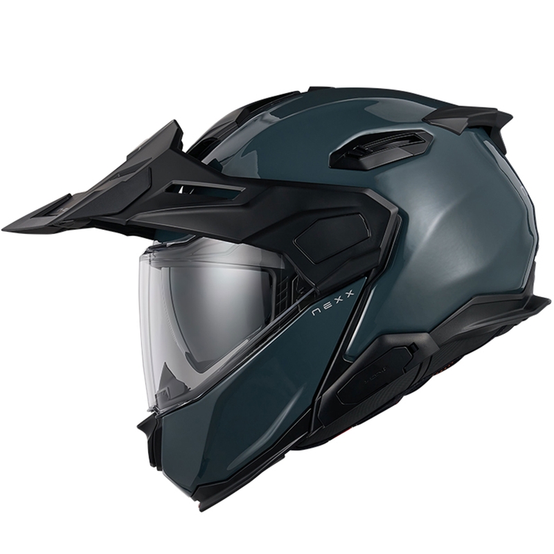 Nexx X.Lifecountry Plain Motorrad-Klapphelm blau